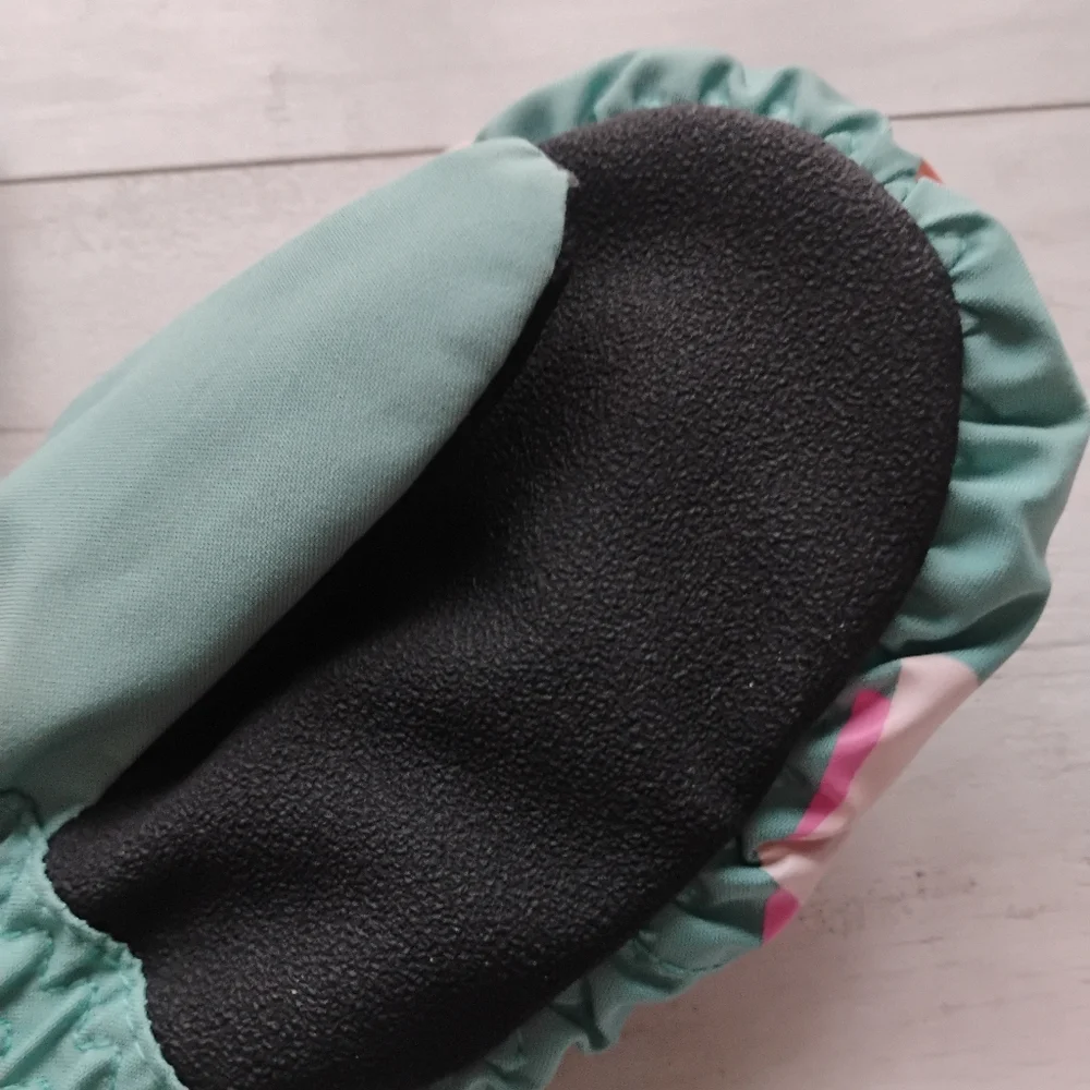 Roxy Kids Mittens in Teal and Pink M 4/5T